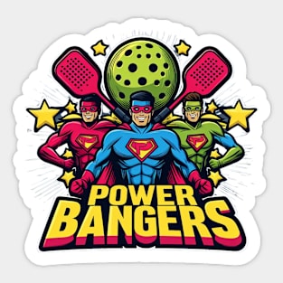 Pickleball POWER BANGERS Superheroes #4 Sticker